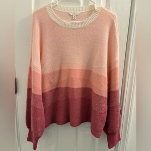 Pink Ombré Sweater